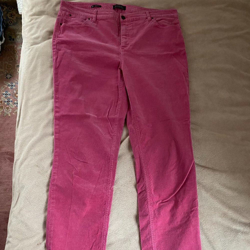 Talbots Stretch Corduroy Straight Leg Pants - 16 Long
